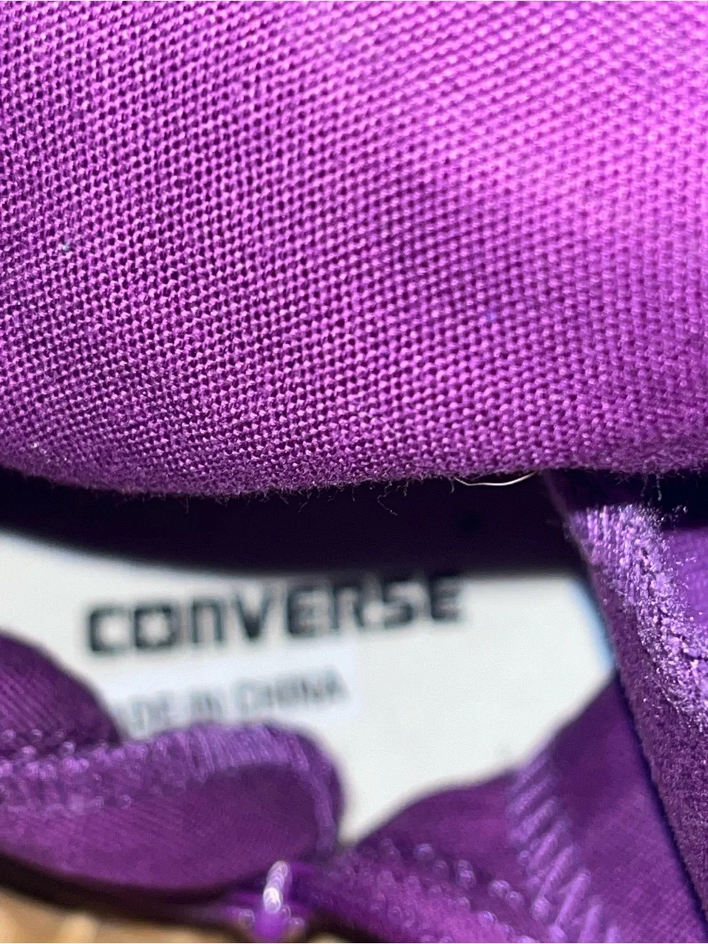 CONVERSE Purple and silver tall sneakers purple and silver